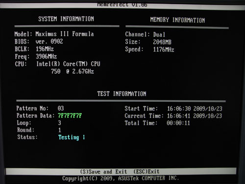 ASUS Maximus III Formula MemPerfect2